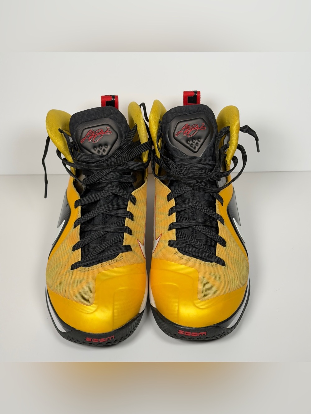 Nike LeBron 9 PS Elite Taxi Varsity Maize Carbon Fiber Size 10 516958-700 2012 - Picture 14 of 15